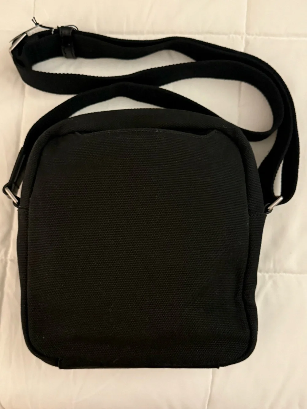 ECCO Kasan Messenger Canvas Cow Leather Black